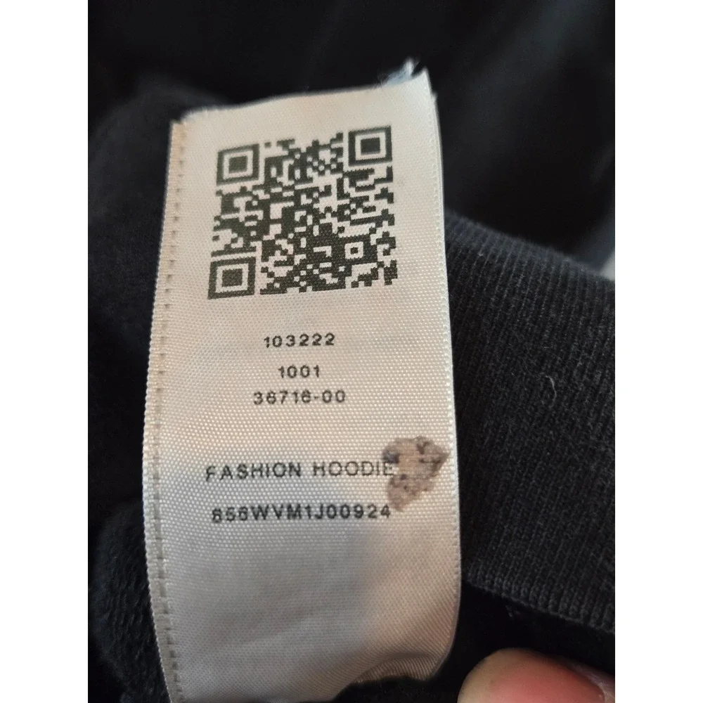 True Religion Zip Hoodie Mens XL Black Gold Chain Graphic Sleeve Logo Sweatshirt